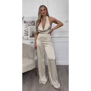 Satin Jumpsuit *please see details for sizing*
